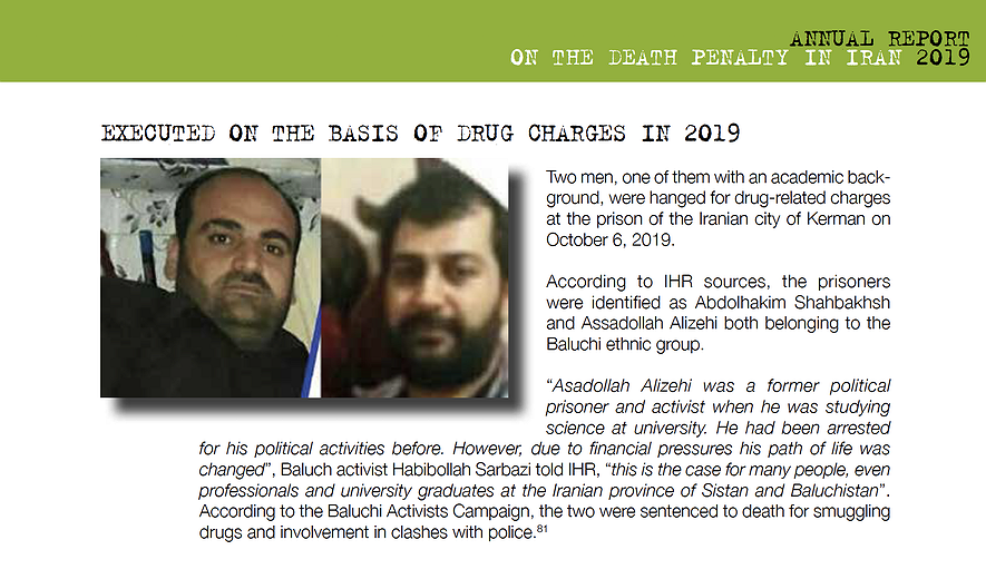 Executions for Drug Related Charges In 2019