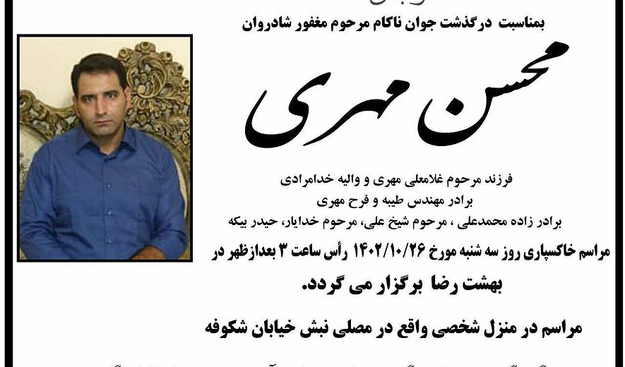 Mohsen Mehri Executed for Murder in Ilam