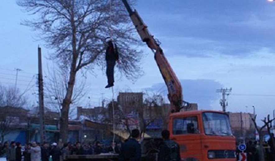 اعدام یک زندانی در ملأ عام در خوی